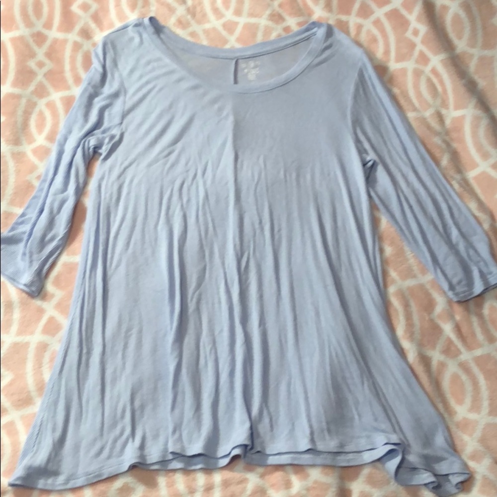 Light blue tunic style shirt